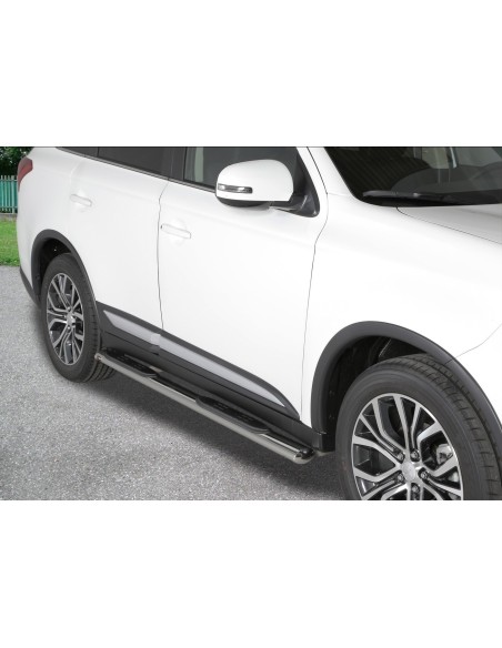 Pedane laterali inox lucido 70mm Mitsubishi Outlander 2013 2014