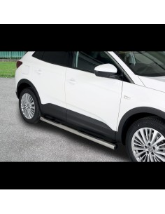 Pedane laterali inox lucido 70mm Opel Grandland X dal 2017