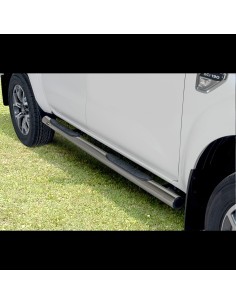 Pedane laterali inox lucido 70mm Renault Alaskan doppia cabina