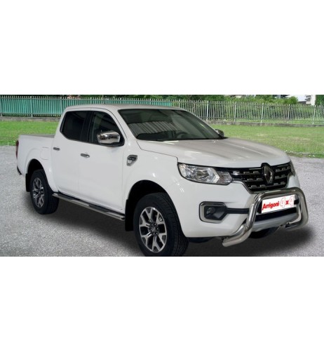 Pedane laterali inox lucido 70mm Renault Alaskan doppia cabina