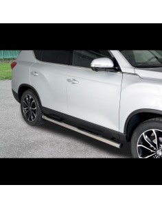 Pedane laterali inox lucido 70mm SsangYong Rexton dal 2018