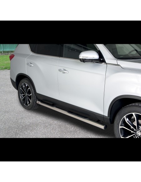 Pedane laterali inox lucido 70mm SsangYong Rexton dal 2018