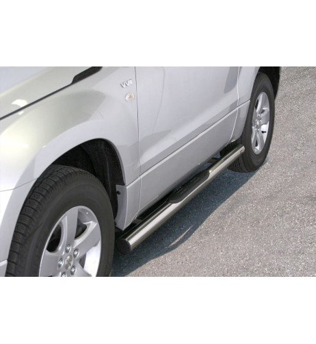 Pedane laterali inox lucido 70mm Suzuki Grand Vitara dal 2005 al 2006 2 por
