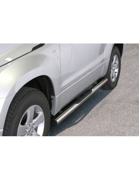 Pedane laterali inox lucido 70mm Suzuki Grand Vitara dal 2005 al 2006 2 por