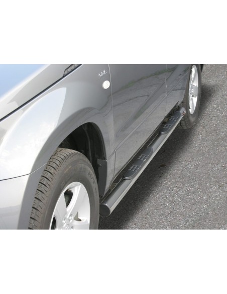 Pedane laterali inox lucido 70mm Suzuki Grand Vitara dal 2005 al 2006 4 por