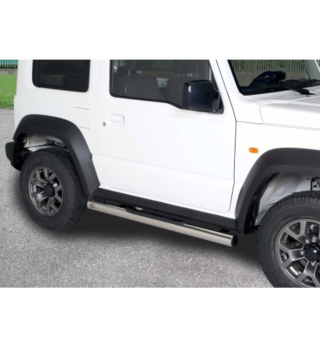 Pedane laterali inox lucido 70mm Suzuki Jimny dal 2018