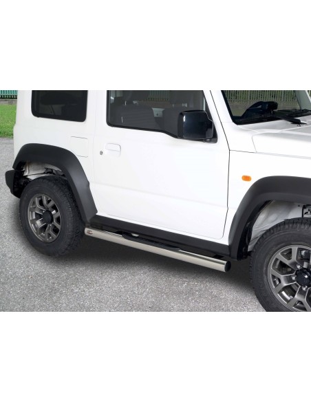 Pedane laterali inox lucido 70mm Suzuki Jimny dal 2018