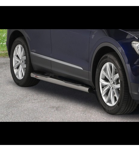 Pedane laterali inox lucido 70mm VW Tiguan dal 2016