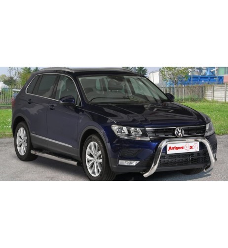 Pedane laterali inox lucido 70mm VW Tiguan dal 2016