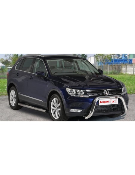 Pedane laterali inox lucido 70mm VW Tiguan dal 2016