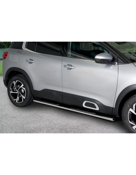Pedane laterali inox lucido ovali Citroen C5 Aircross 2018 2025