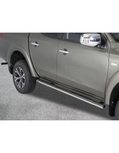 Pedane laterali inox lucido ovali Fiat Fullback Extracab dal 2016