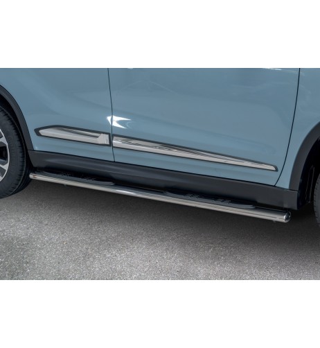 Pedane laterali inox lucido ovali Suzuki Vitara dal 2019