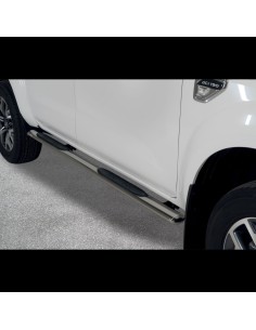 Pedane laterali inox ovali lucido Renault Alaskan doppia cabina