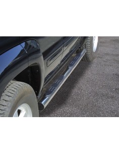 Pedane laterali ovali acciaio inox lucido 70mm Jeep Cherokee dal 2001 al 20