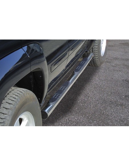 Pedane laterali ovali acciaio inox lucido 70mm Jeep Cherokee dal 2001 al 20