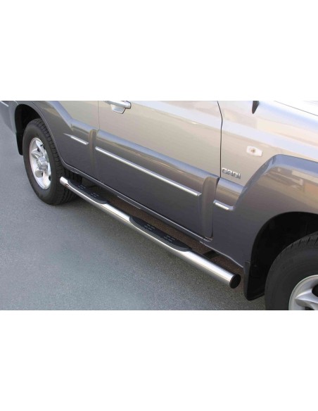 Pedane laterali ovali acciaio inox lucido 76mm Hyundai Terracan dal 2005