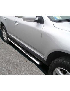 Pedane laterali ovali acciaio inox lucido 90x45cm Volkswagen Touareg 2007 2