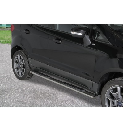 Pedane laterali ovali acciaio inox lucido Ford Ecosport dal 2014