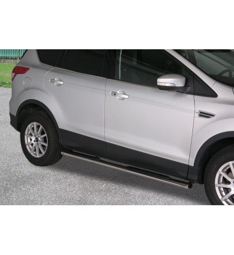 Pedane laterali ovali acciaio inox lucido Ford Kuga 2013 2016