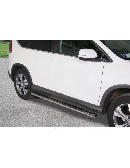Pedane laterali ovali acciaio inox lucido Honda CR V 2012 2015