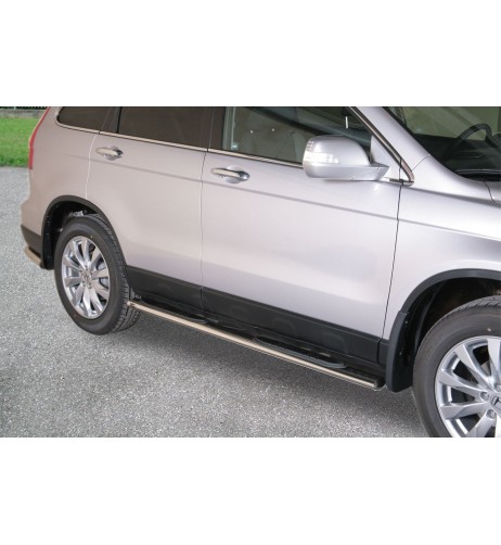 Pedane laterali ovali acciaio inox lucido Honda CR V dal 2010 al 2012
