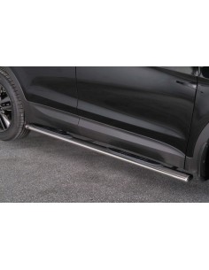 Pedane laterali ovali acciaio inox lucido Hyundai Santa Fe dal 2012