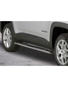 Pedane laterali ovali acciaio inox lucido Jeep Renegade dal 2014 2