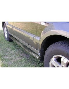 Pedane laterali ovali acciaio inox lucido Kia Sorento 2002 2008