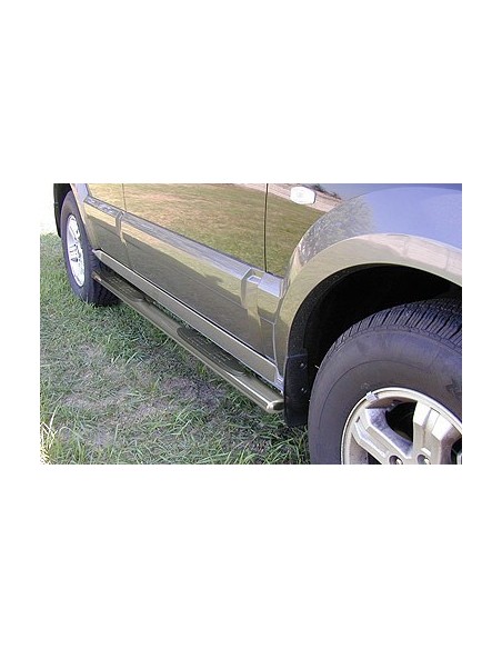 Pedane laterali ovali acciaio inox lucido Kia Sorento 2002 2008