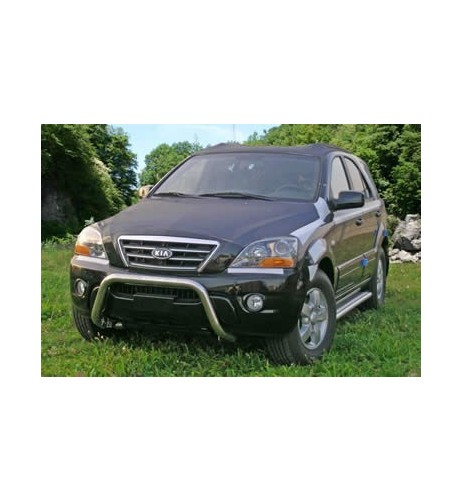 Pedane laterali ovali acciaio inox lucido Kia Sorento 2002 2008