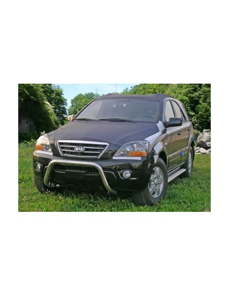 Pedane laterali ovali acciaio inox lucido Kia Sorento 2002 2008