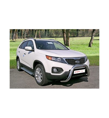 Pedane laterali ovali acciaio inox lucido Kia Sorento dal 2009 al 2011