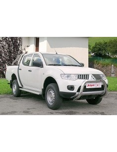 Pedane laterali ovali acciaio inox lucido Mitsubishi L200 Double Cab 2010 2 2