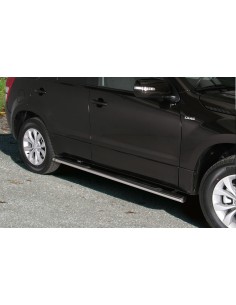 Pedane laterali ovali acciaio inox lucido Suzuki Grand Vitara 4 porte 2009 