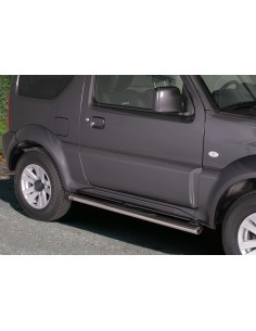 Pedane laterali ovali acciaio inox lucido Suzuki Jimny Evolution 2012 2017