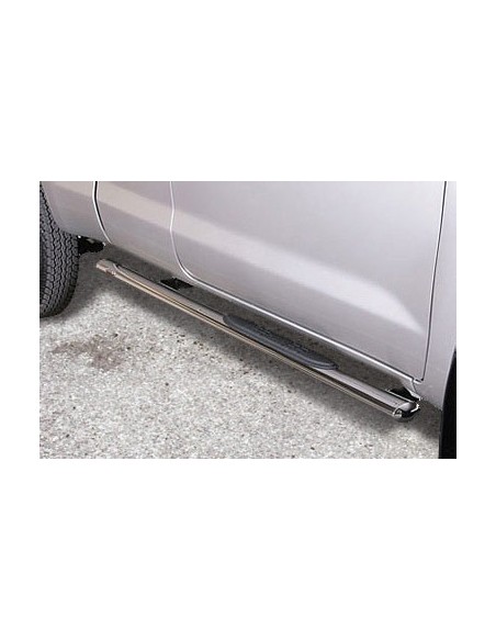 Pedane laterali ovali acciaio inox lucido Toyota Hilux Extra Cab 2005 2015