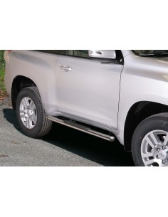 Pedane laterali ovali acciaio inox lucido Toyota Land Cruiser 150 3P dal 20
