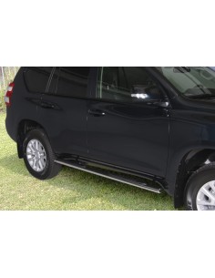 Pedane laterali ovali acciaio inox lucido Toyota Land Cruiser 150 5P dal 20