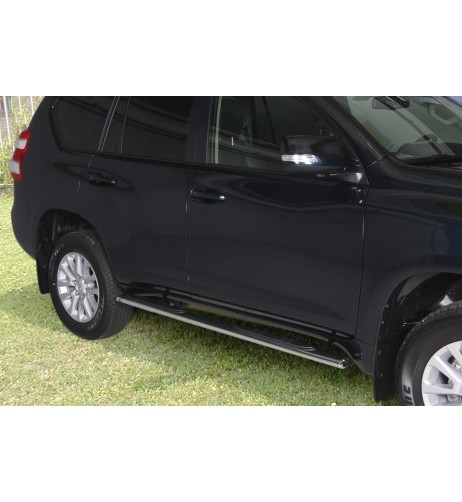 Pedane laterali ovali acciaio inox lucido Toyota Land Cruiser 150 5P dal 20