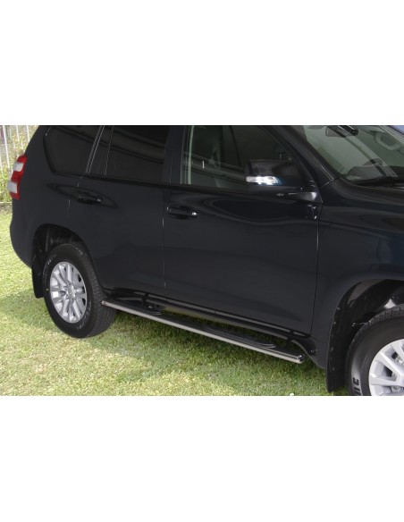 Pedane laterali ovali acciaio inox lucido Toyota Land Cruiser 150 5P dal 20