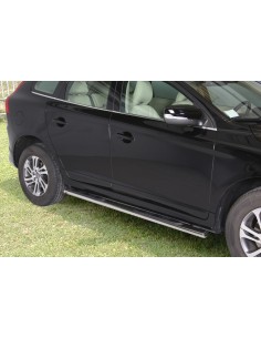 Pedane laterali ovali acciaio inox lucido Volvo XC60 2014 2017