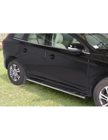 Pedane laterali ovali acciaio inox lucido Volvo XC60 2014 2017