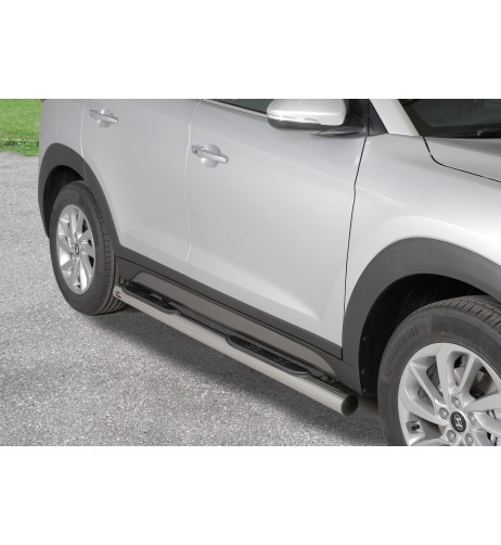 Pedane laterali ovali in acciaio inox 70mm Hyundai Tucson dal 2015