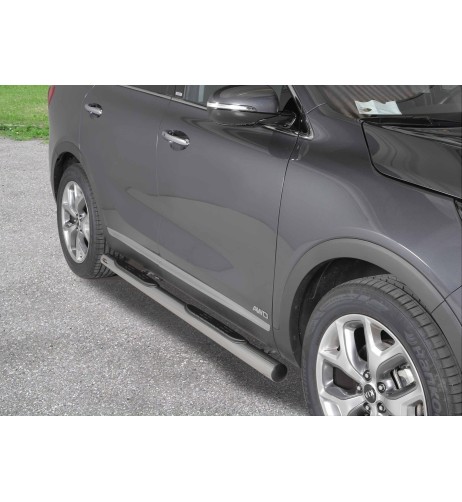 Pedane laterali ovali in acciaio inox 70mm Kia Sorento 2015 2020