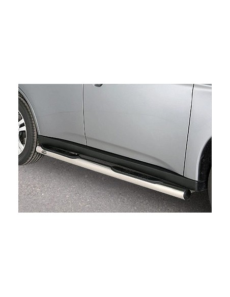 Pedane laterali ovali in acciaio inox 70mm Mitsubishi Pajero 4 porte dal 20