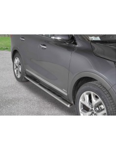 Pedane laterali ovali in acciaio inox lucido Kia Sorento 2015 2020