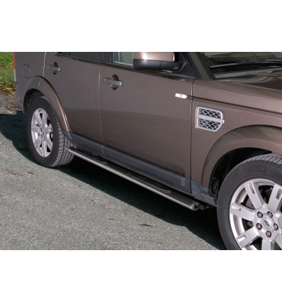 Pedane laterali ovali in acciaio inox lucido Land Rover Discovery 4 dal 2012