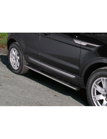 Pedane laterali ovali in acciaio inox lucido Land Rover Evoque dal 2012