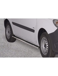 Pedane laterali ovali in acciaio inox lucido Mercedes Citan 2012 2020